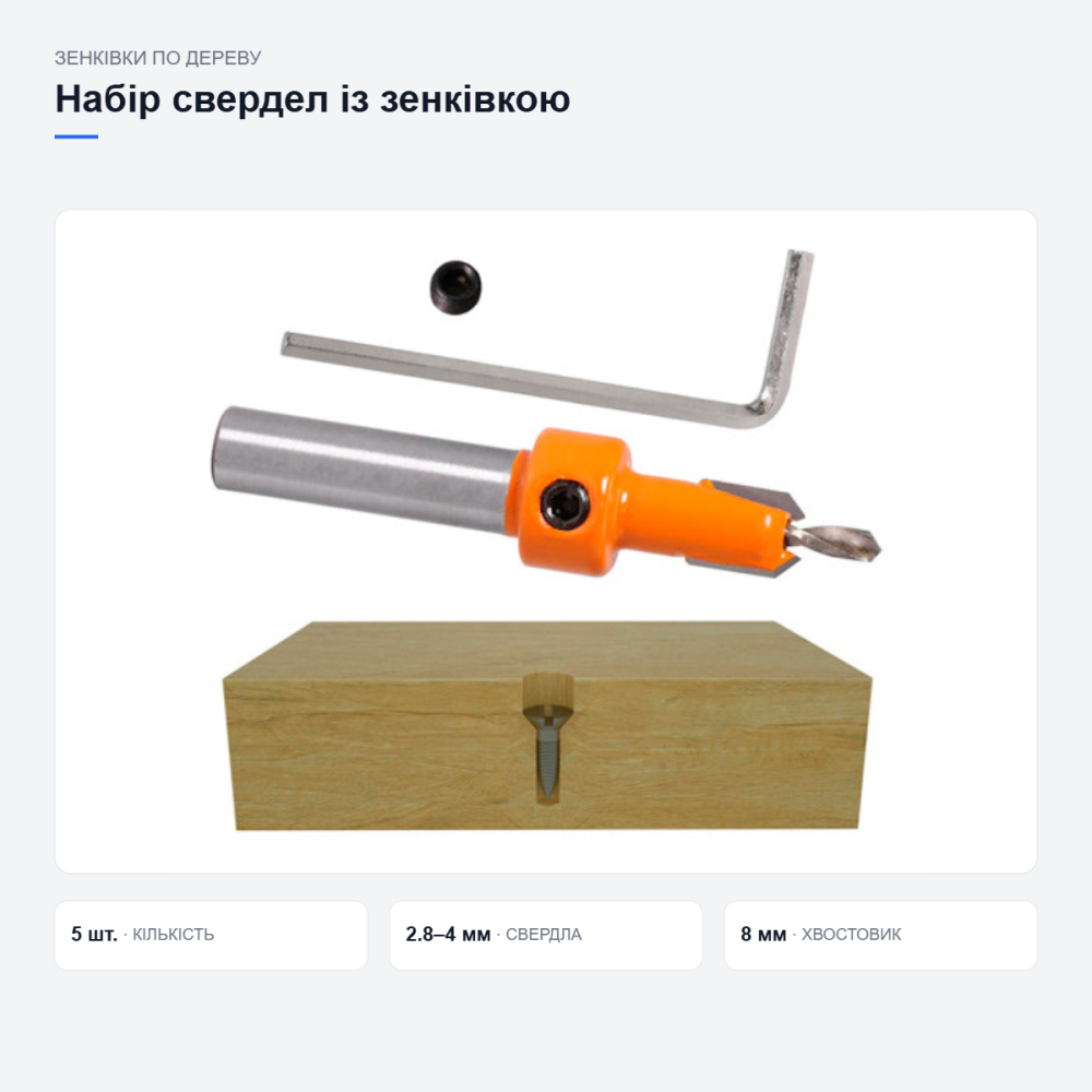Набір свердел із зенківкою Київ - фото 16