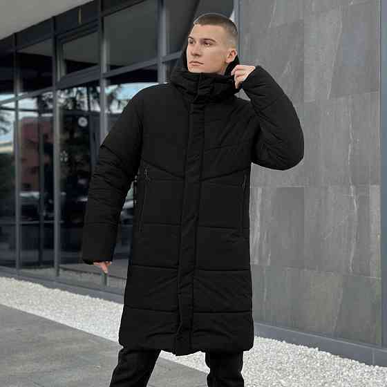 Мужская зимняя куртка черная Pobedov Legas Киев