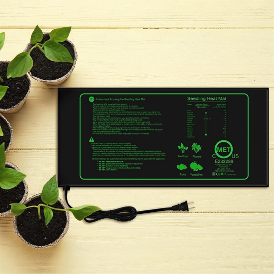 Термокилимок для розсади зі швидким нагріванням | Килимок для розсади та насіння, 53x93см 80Вт Кам'янець-Подільський