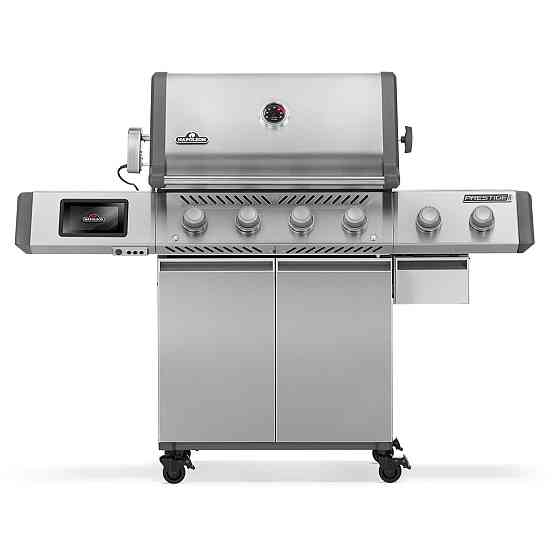 Газовый гриль Napoleon Prestige PRO 500 Connected с боковой конфоркой Sizzle Zone и вертилём нерж сталь PRO500VXRSIBPS Код: Ровно