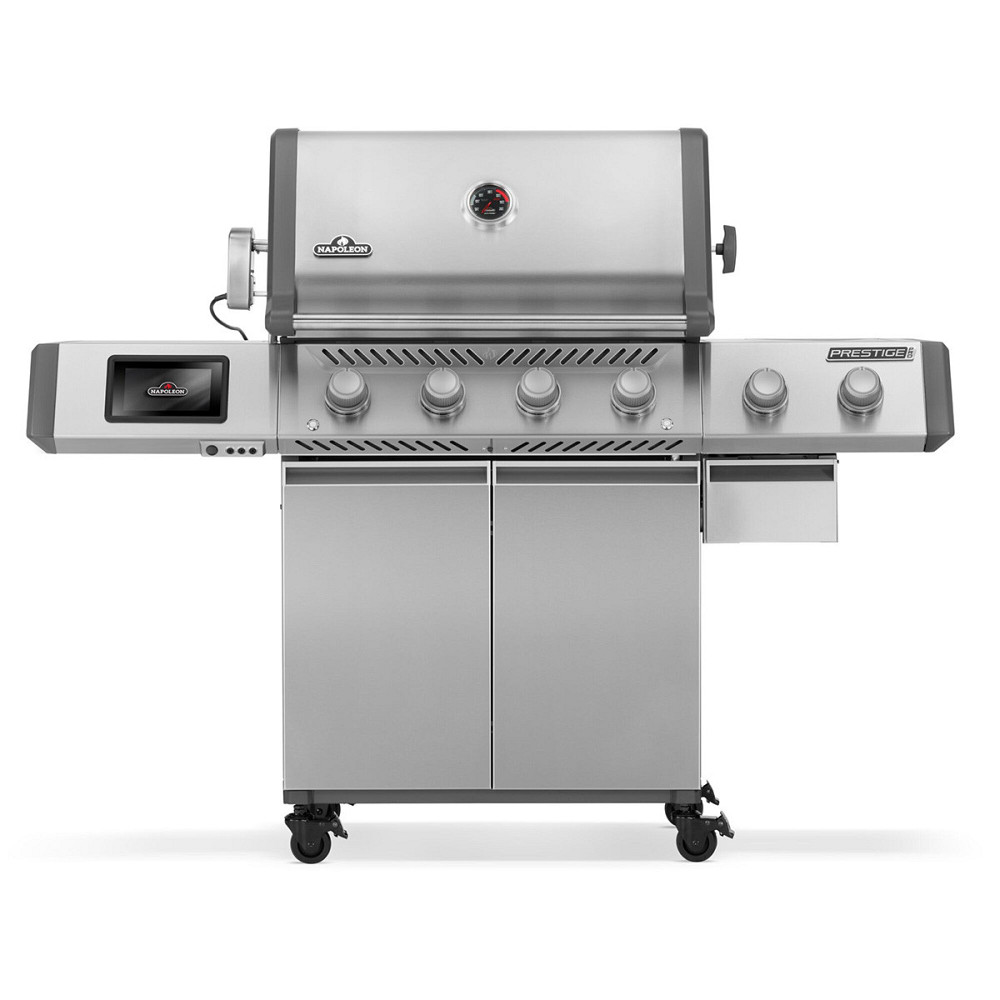 Газовый гриль Napoleon Prestige PRO 500 Connected с боковой конфоркой Sizzle Zone и вертилём нерж сталь PRO500VXRSIBPS Код: Ровно - изображение 1