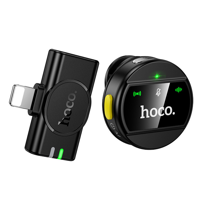 Беспроводная микрофонная система HOCO L21 Charm magnetic (Lightning) Black Одесса - изображение 1