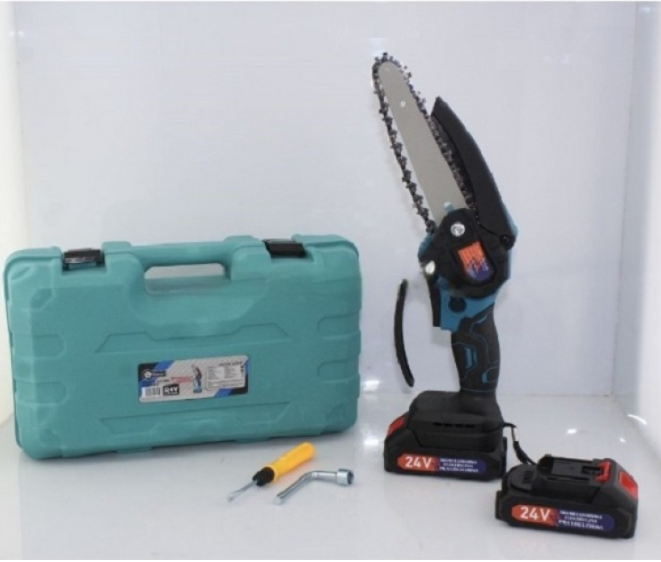 Акумуляторна 8'' 203 мм ланцюгова міні-пила Акумулятора - 2 шт. Chain Saw DOMOTEC 8488 Київ - фото 6