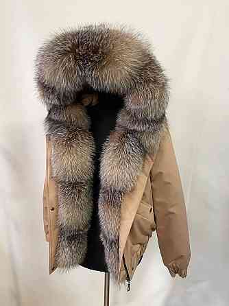 Бомбер женский с мехом блюфрост Золото 54 Харьков