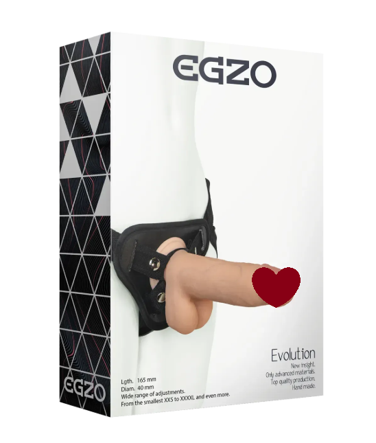 Страпон жіночий EGZO Evolution STR006 ( 16,5 см х 4 см) Sex Aura Київ - фото 1