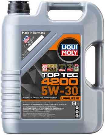 Моторна олива Liqui Moly 8973 Top Tec 4200 SAE 5W-30 — синтетичний захист для сучасних бензинових і дизельних двигунів Ковель