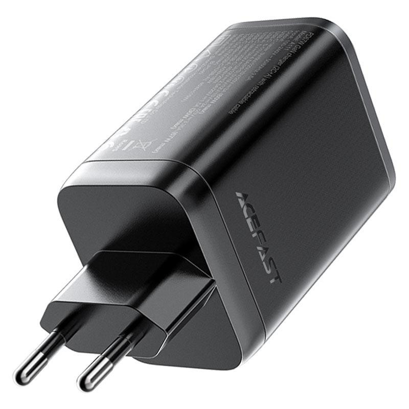 Мережевий зарядний пристрій ACEFAST A111 PD67W GaN charger(2*USB-C+USB-A) with retractable cable Black Одеса - фото 4