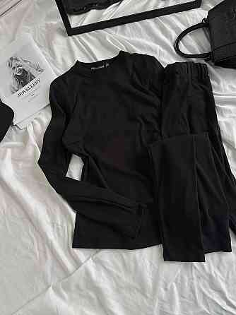 Жіноча базова тепла та приємна термобілизна пума Чорний, 46/48 Одеса