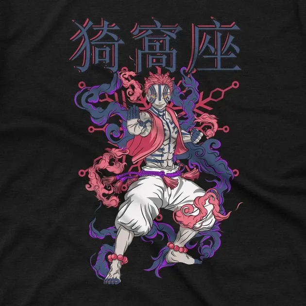 Футболка для підлітка хлопчика з принтом Клинок, рассекающий демонов Аказа 2 Розмір 160 Anime10419 Дніпро - фото 4