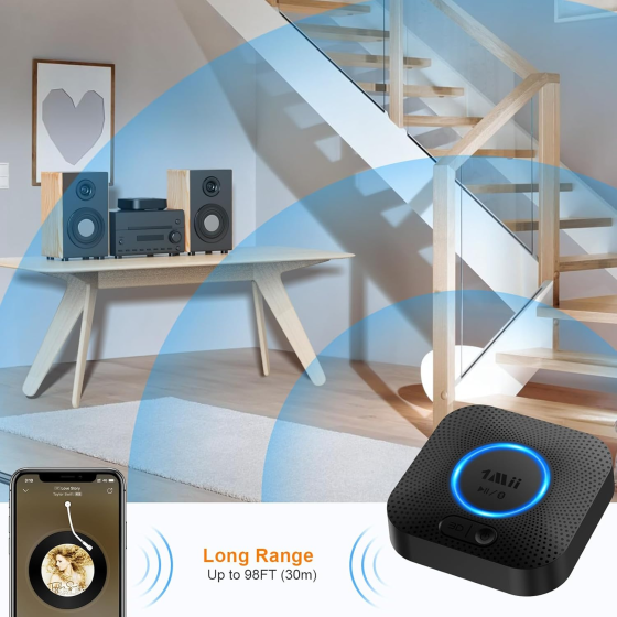 Ресивер Bluetooth аудіоприймач 1Mii B06 Plus Луцк