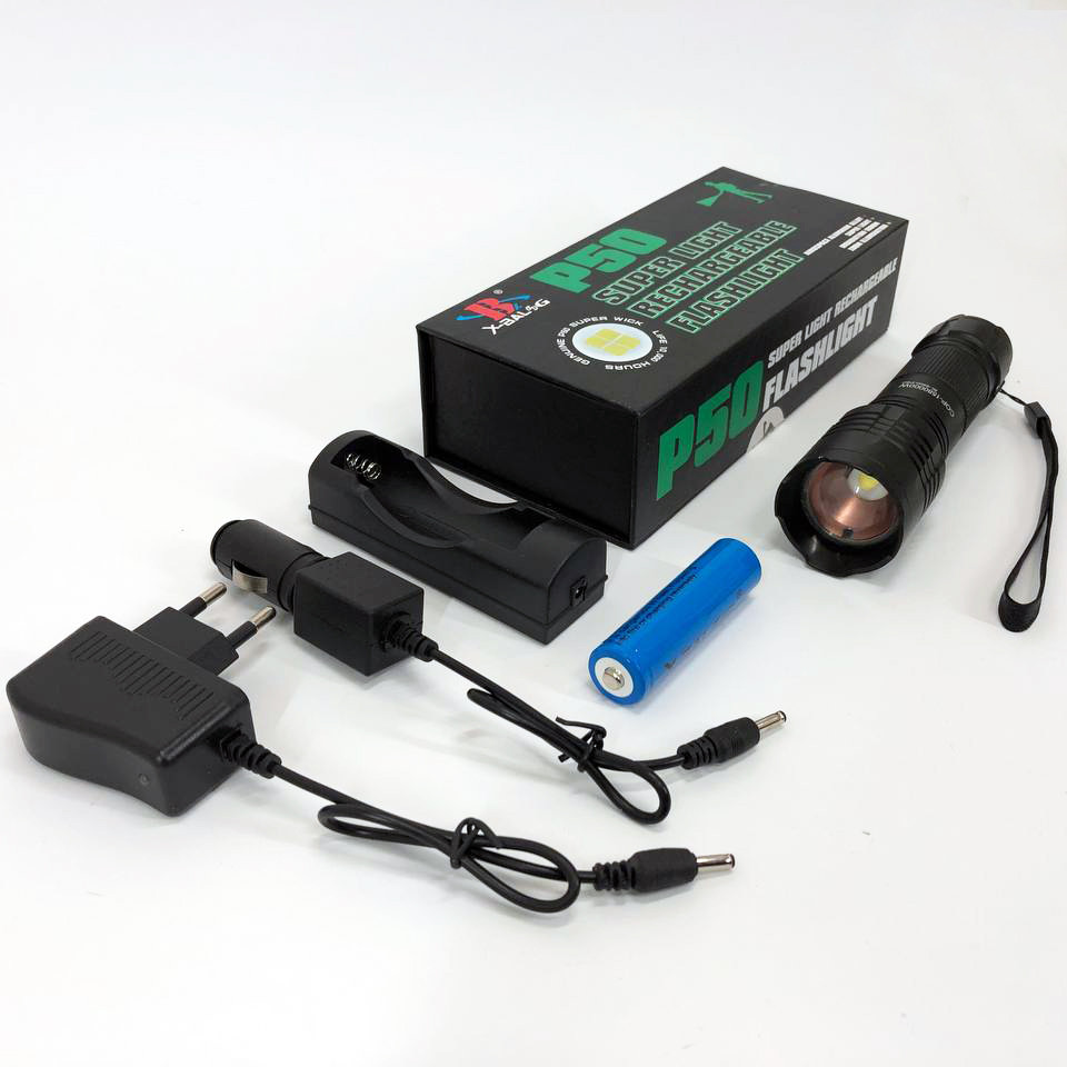 Усиленный ручной фонарик Bailong BL-8900-P50, Ручной фонарь с двумя режимами работы UG-81 Львов - изображение 3