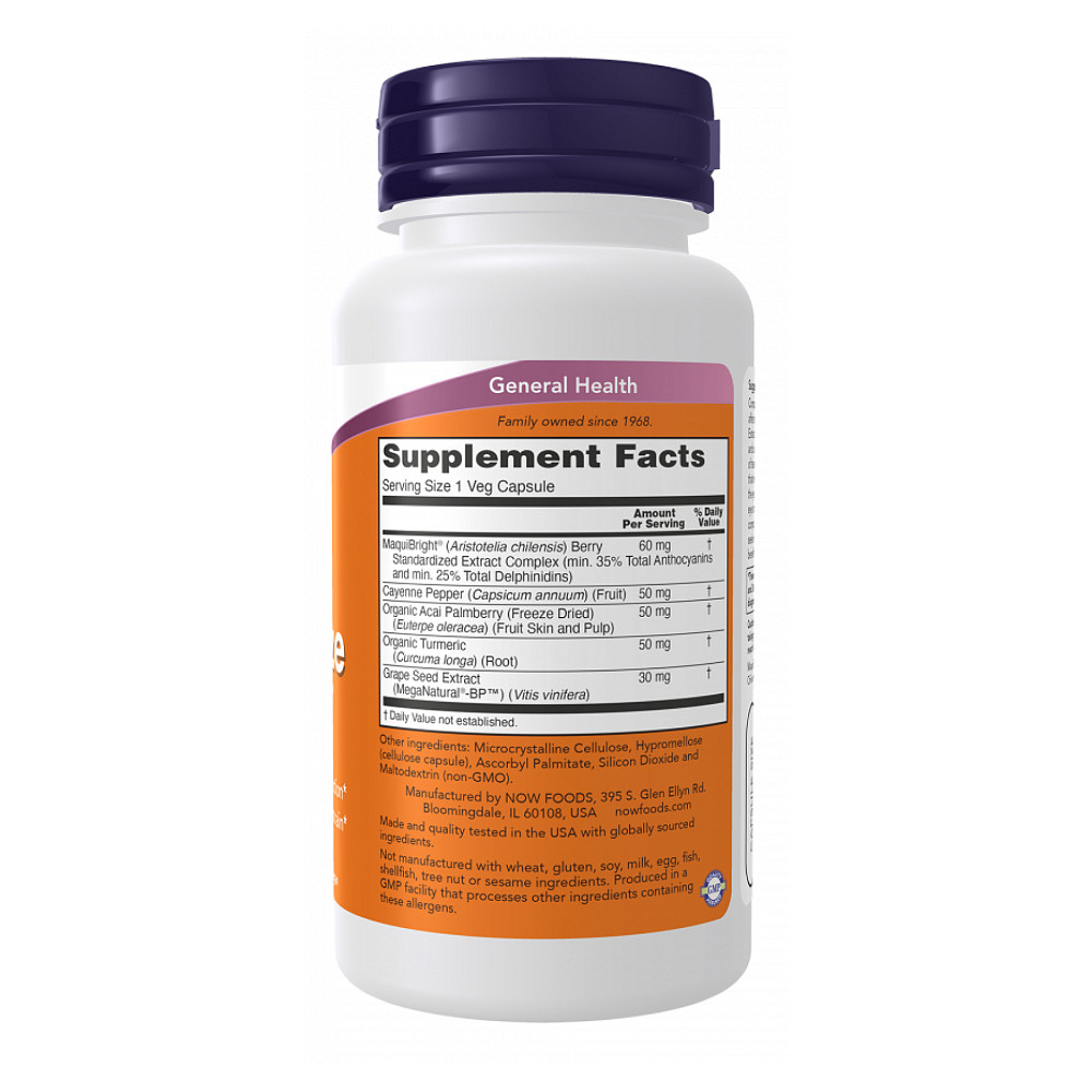 Зволоження очей Now Foods Eye Moisturize with MaquiBright® - 60 vcaps Луцьк - фото 2