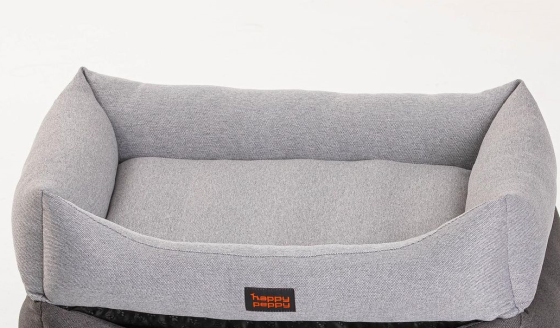 Лежак для собак и котов Happy Peppy (Хэппи Пеппи) Sofa Рогожка 40х50 см, Светло-серый Запорожье