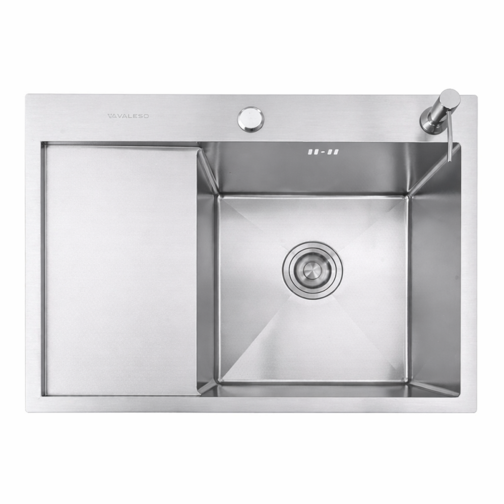 Мийка кухонна нержавіюча сталь для кухні VALESO CM 65*50 R DÉCOR Handmade 3.0/0.8 Коломия - фото 2