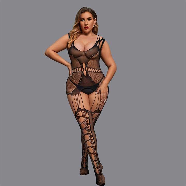 Сексуальный бодистокинг с имитацией чулок L-XXL– Эротическое бельё Винница - изображение 1