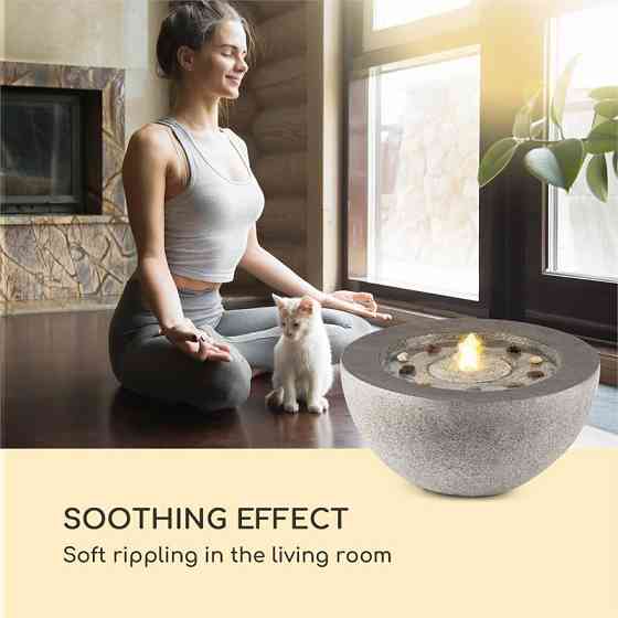 Садовый фонтан Genesis 7W LED освещение полирезина антрацит (Германия, читать описание) Ровно