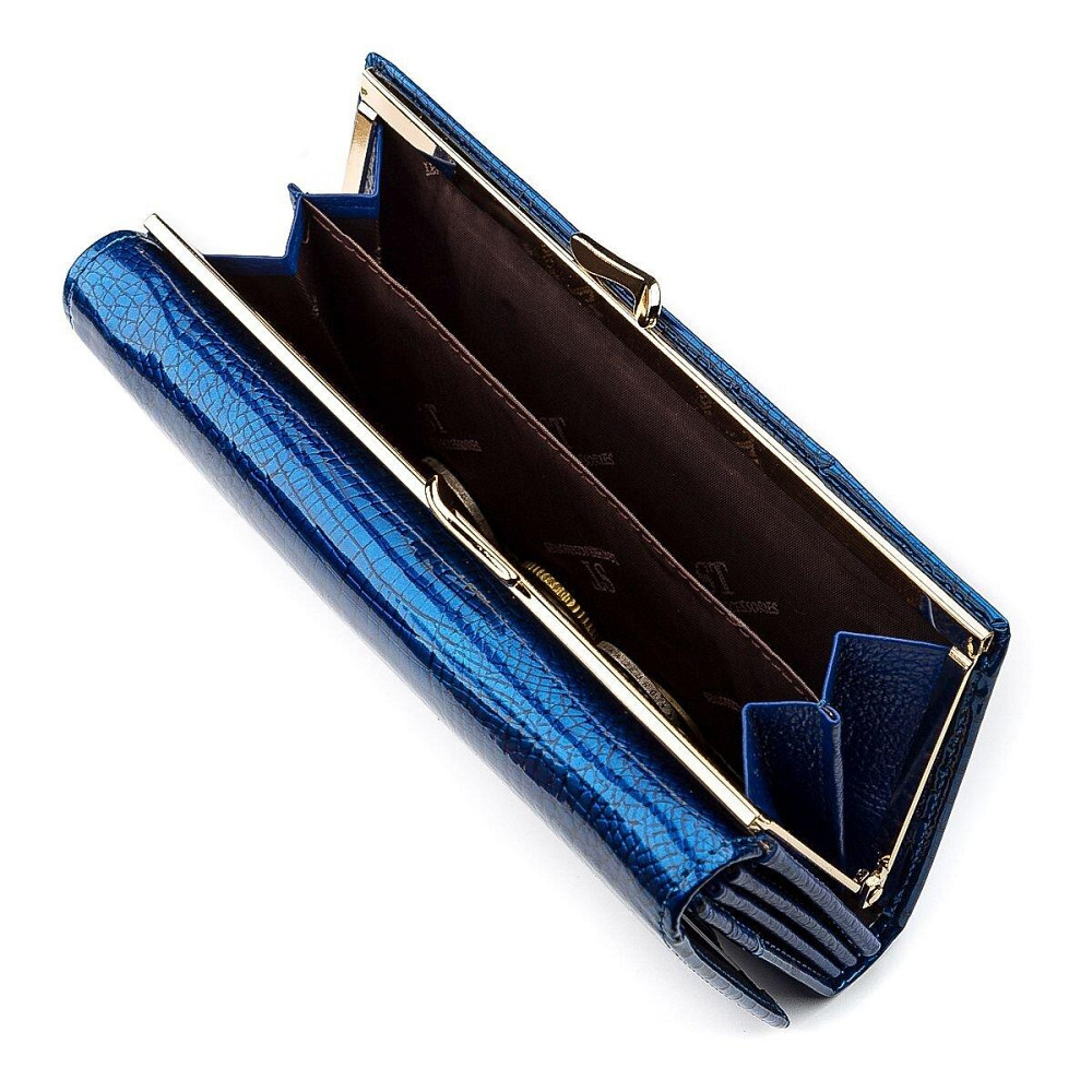 Кошелек женский ST Leather 18394 (S3001A) вместительный Синий Киев - изображение 1