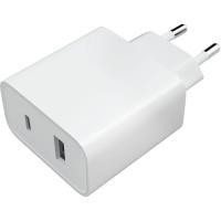 Адаптер живлення 2 в 1 Type C + USB A 20W Луцк - изображение 1