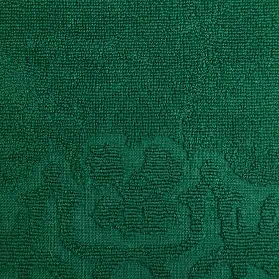 Полотенце махровое для душа с орнаментом GM Textile 70х140см 400г/м2 (Зеленый) Сумы