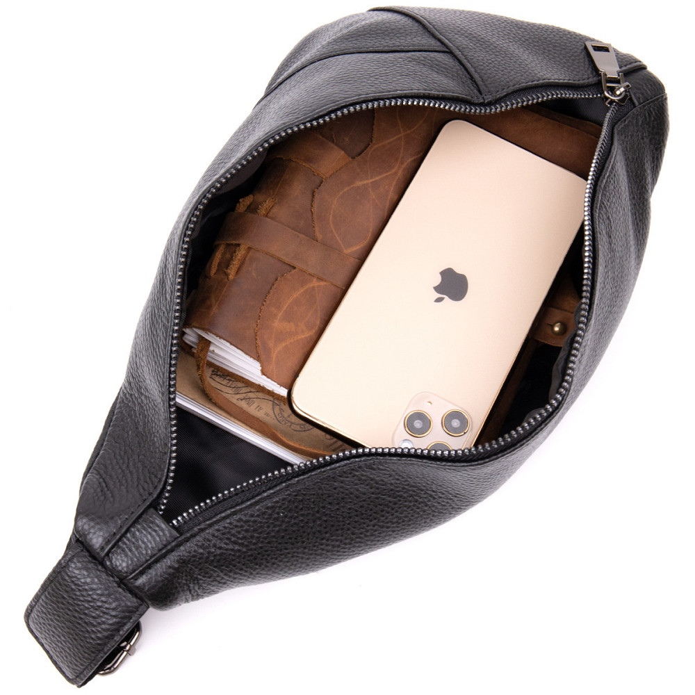 Сумка чоловіча флотар через плече Чорна (Vintage) Київ - фото 10