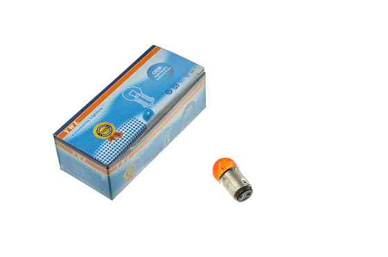 Лампа S25 (двоконтактна) 12V 10W/5W (стоп, габарит) (червона) YWL Київ