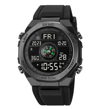 Часы наручные SKMEI 2209BKBK, BLACK-BLACK, Compass, Pedometer, 10323 Днепр