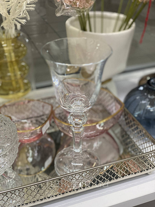 Набір келихів для вина 6 шт BOHEMIA "Falco" 130 мл прозоре скло з гарною ніжкою Київ - фото 2