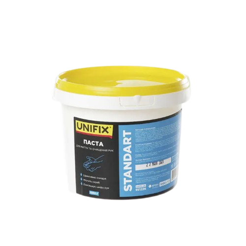 Паста для очищення рук 1кг (відерце) Standart UNIFIX Житомир