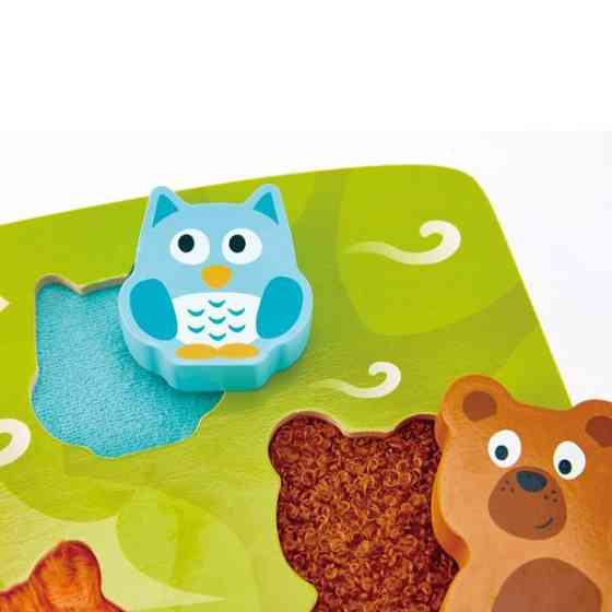 Тактильна рамка-вкладиш Hape Лісові звірята (E1621) Киев