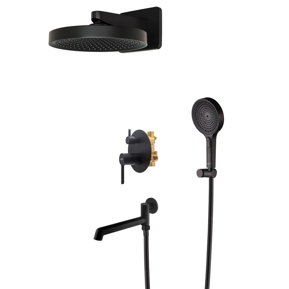 Вбудована душова система Koer KB-66029-05 3 функції Колір чорний (KR5492) ( 22630 ) Харків - фото 3