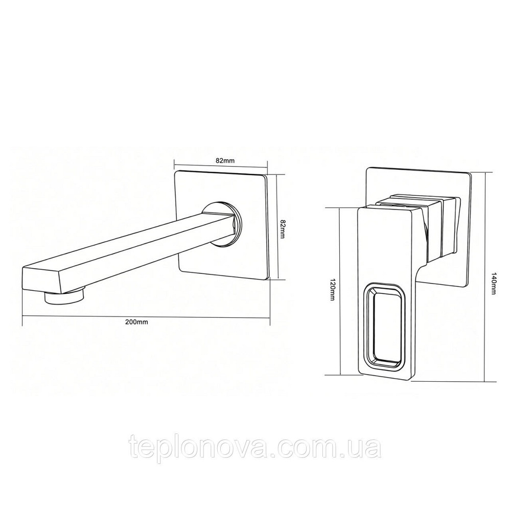 Змішувач для умивальника Globus Lux PIANO GLPN-204-SMART Чернівці - фото 2