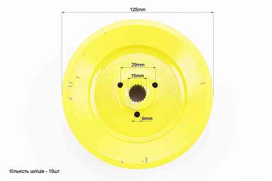 Шків D-125mm під шліц Z-19 (два пази під ремінь SPB) Киев