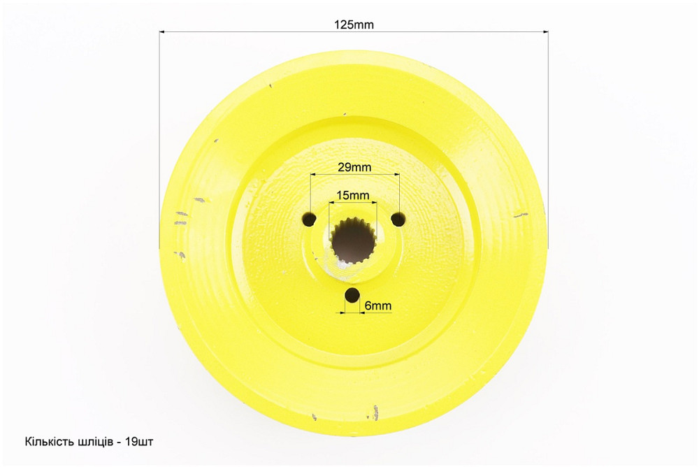 Шків D-125mm під шліц Z-19 (два пази під ремінь SPB) Киев - изображение 3