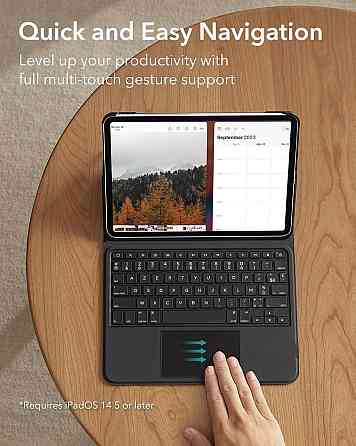 Клавіатурний чохол ESR Ascend Keyboard Case чорний для iPad Pro/Air 11'' сумісний, магнітна знімна клавіатура, підставка Київ