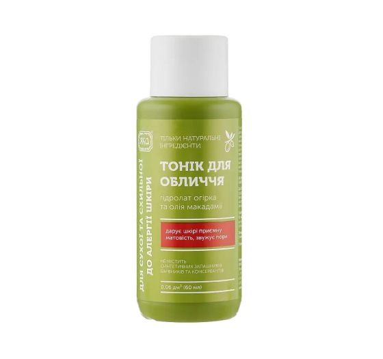 Тонік для обличчя для сухої та схильної до алергії шкіри ЯКА 60 мл Київ