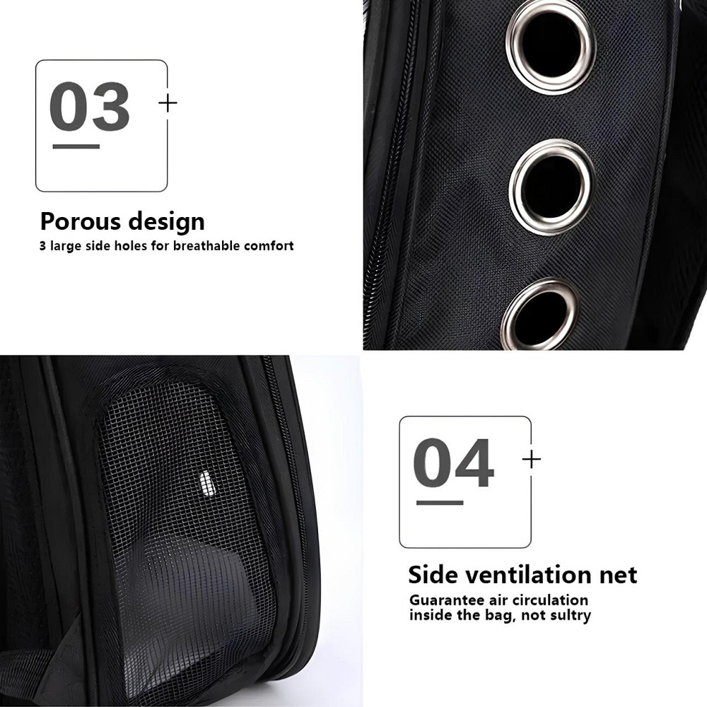 Рюкзак для транспортування кішок та собак RESTEQ, що дихає рюкзак для домашніх тварин з ілюмінатором Київ - фото 7