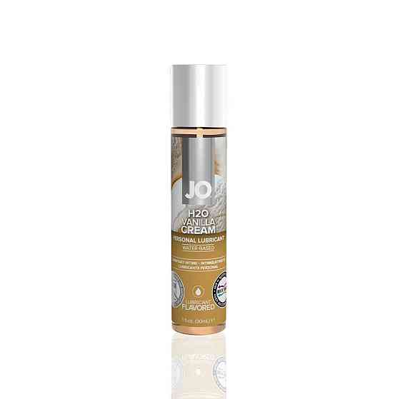 Змазка на водній основі JO H2O — Vanilla Cream (30 мл) без цукру, рослинний гліцерин Sex Aura Київ