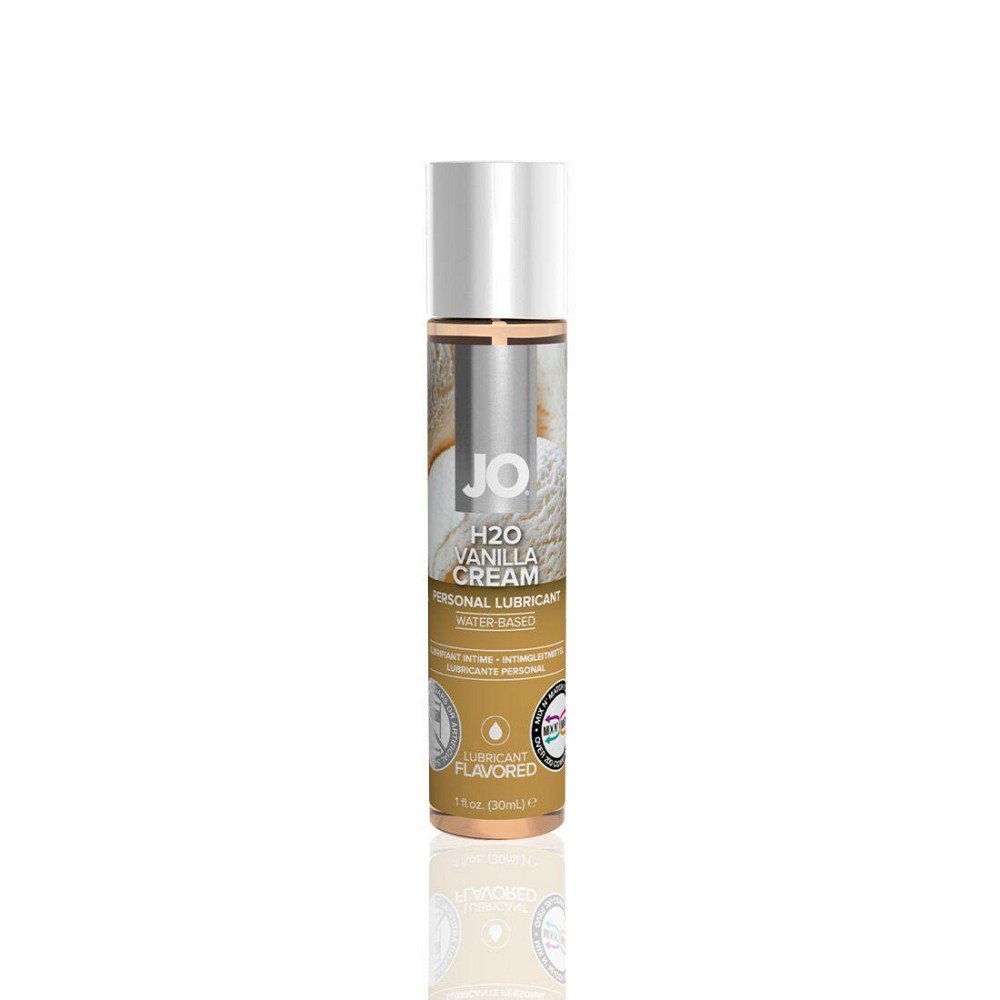 Змазка на водній основі JO H2O — Vanilla Cream (30 мл) без цукру, рослинний гліцерин Sex Aura Київ - фото 1