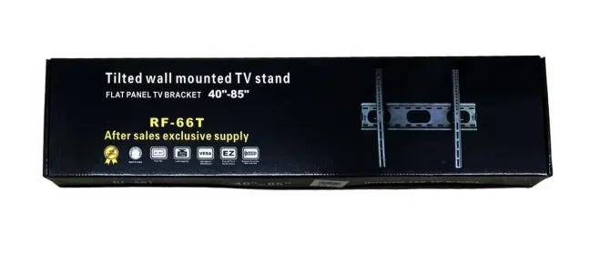 Настінне кріплення для телевізорів та плазм 40"-85" RF-66T до 75кг навантаження, з нахилом, стандарт Київ - фото 1