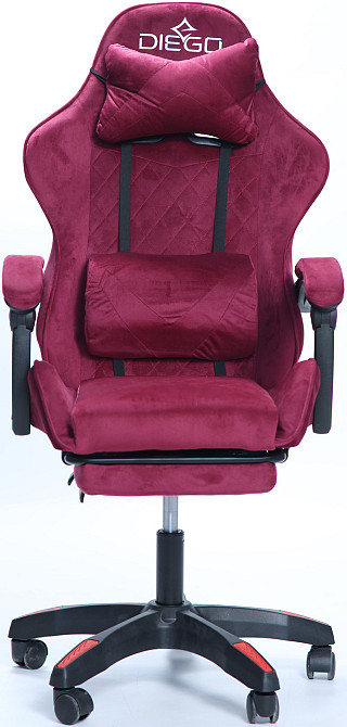 Крісло геймерське DIEGO ALCANTARA PRO Cherry Київ - фото 6
