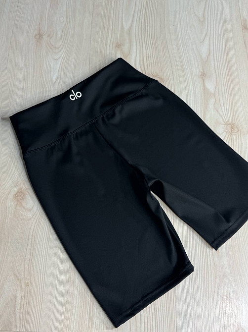 Шорты женские Black Cyclone 2683-2695 велосипедки дайвинг с широким поясом и надписью clo черные, черный, 2XL Киев - изображение 6