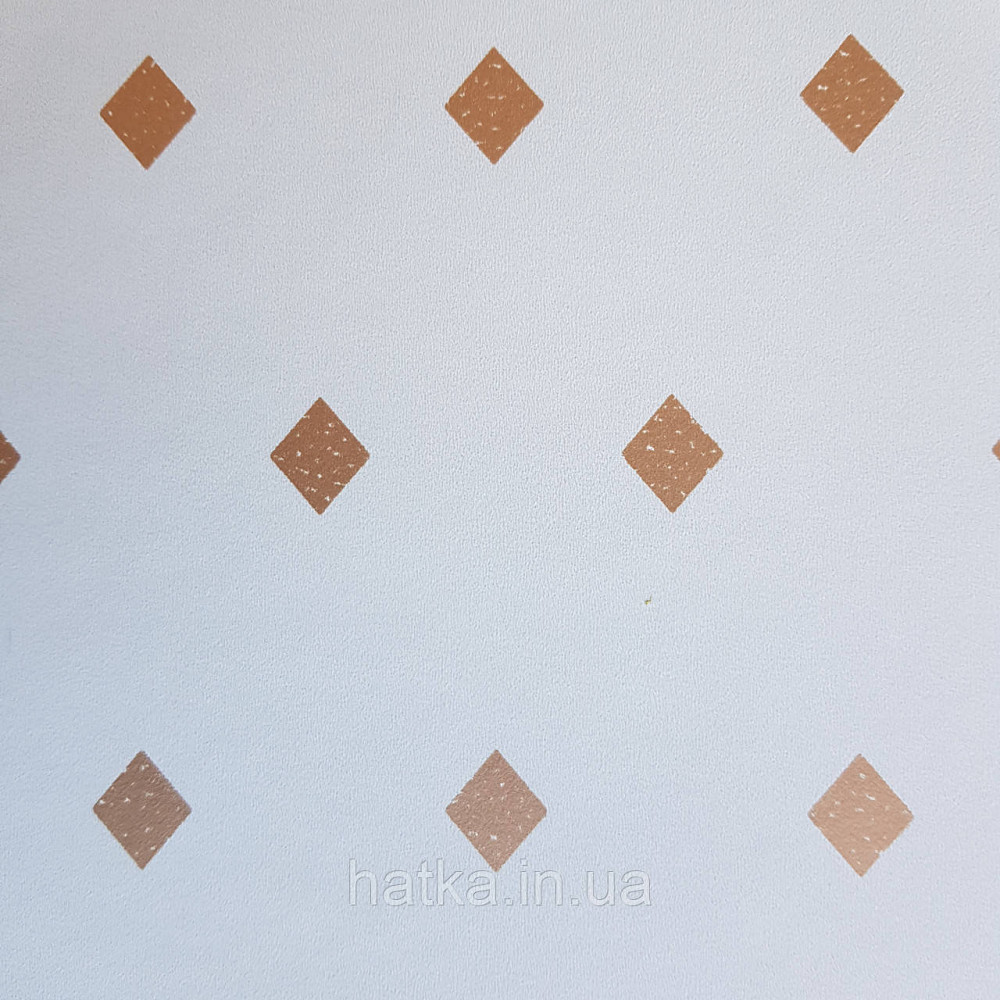 Шпалери вінілові на флізелін Caselio Mystery 0.53х10 м дитячі геометрія яскраві ромби золотисті на салатовому Київ - фото 3