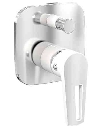 Змішувач прихованого монтажу на 2 користувача Imprese BRECLAV білий/хром Київ