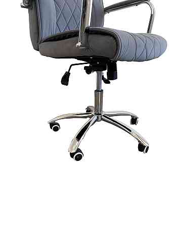 Офисное кресло руководителя Tehforward Dionis Velur хром Anyfix Серый Киев