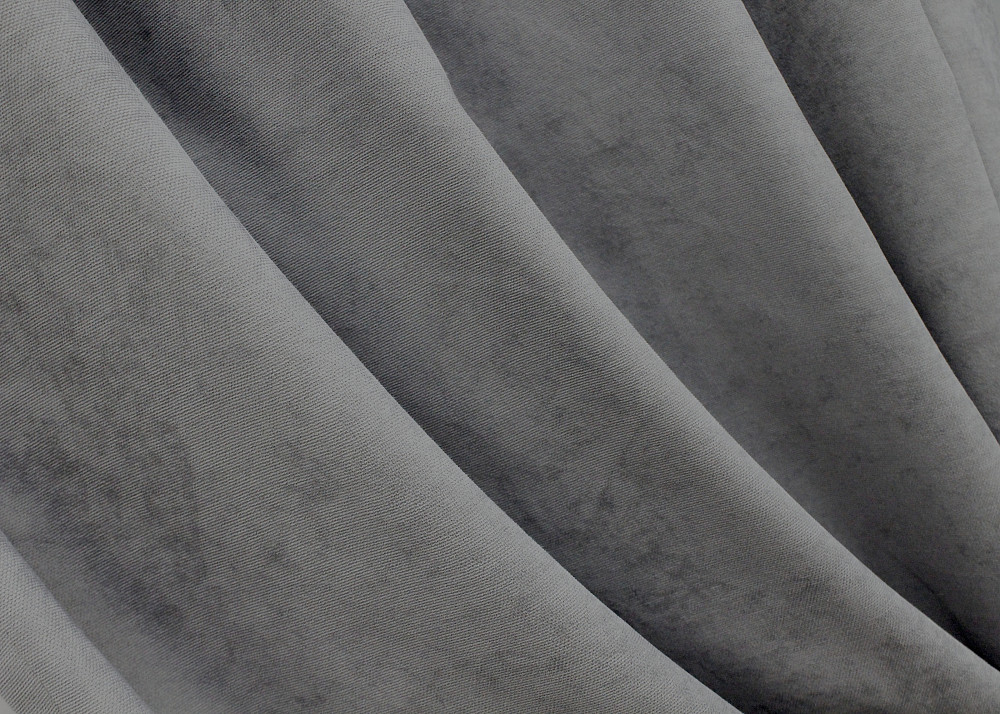 Комплект штор на люверсах VR-Textil Мікровелюр Petek № 1485ш 150х270 см 2 шт Сірий (37-0214) Київ - фото 7