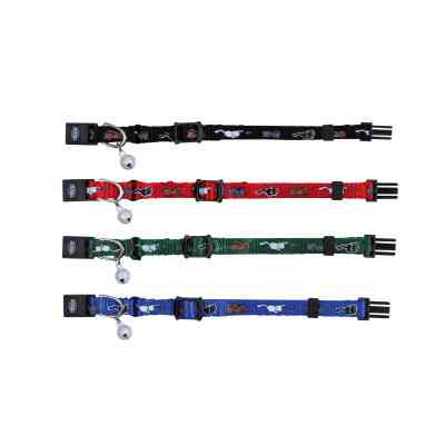 Нашийник для тварин Trixie нейлон з котами і дзвоником (4011905041780) Вінниця