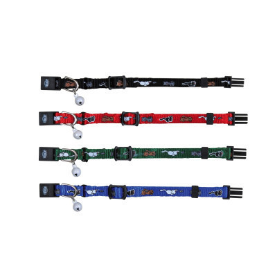 Нашийник для тварин Trixie нейлон з котами і дзвоником (4011905041780) Вінниця - фото 1