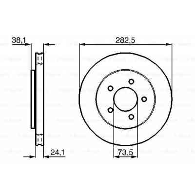 Гальмівний диск Bosch 0 986 478 109 Вінниця