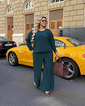 Жіночий батальний костюм двійка креп дайвінг смамагдовий, 64/66 Одеса