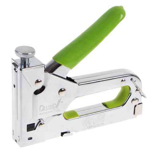 Степлер будівельний для скоб 4-14мм + 200скоб 8мм (хром) Alloid Одеса